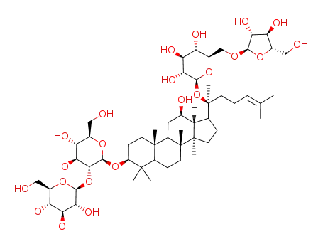 Molecular Structure of 11021-14-0 (Ginsenoside Rc)