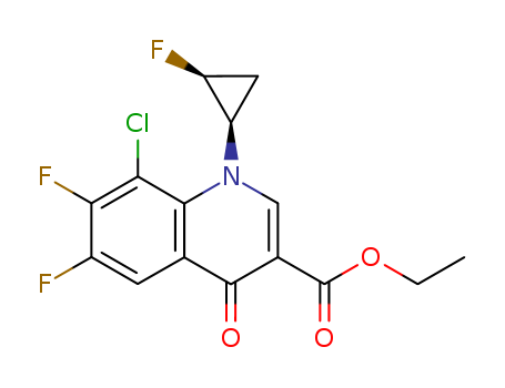8-chloro-6,7-difluoro-1-[(1R,2S)-2-fluorocyclopropyl]-4-oxo-1,4-dihydroquinoline-3-carboxylic acid ethyl ester