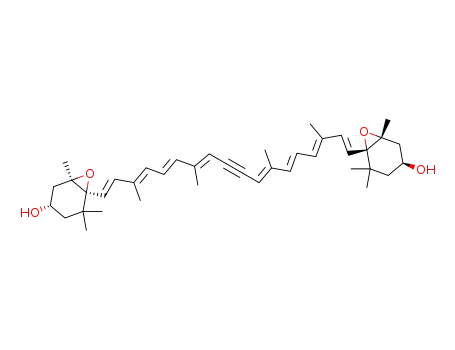 Molecular Structure of 122346-90-1 (15,15'-Didehydroviolaxanthin)