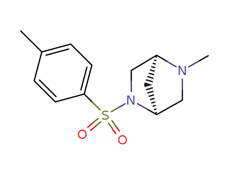 Molecular Structure of 125109-58-2 (2-Methyl-5-tosyl-2,5-diaza-bicyclo[2.2.1]heptane)