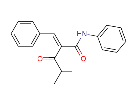Molecular Structure of 222320-17-4 (4-methyl-3-oxo-N-phenyl-2-(phenylmethylene) pentanamide)