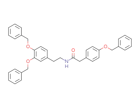 Molecular Structure of 23428-48-0 (N-(3,4-dibenzyloxyphenethyl)-4-benzyloxyphenylacetamide)