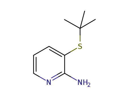 Molecular Structure of 551950-47-1 (3-TERT-BUTYLSULFANYL-PYRIDIN-2-YLAMINE)