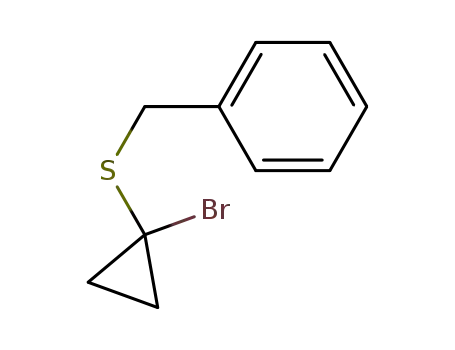 Molecular Structure of 78709-02-1 (1-bromocyclopropyl benzyl sulfide)
