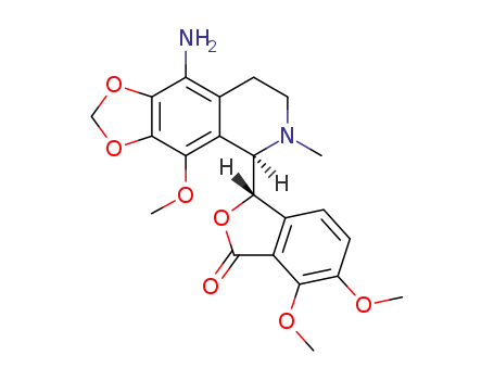 [(S)-3-((R)-9-amino-4-methoxy-6-methyl-5,6,7 ,8-tetrahydro-[1,3]dioxolo[4,5-g]isoquinolin-5-yl)-6,7-dimethoxyisobenzofuran-(3H)-one]