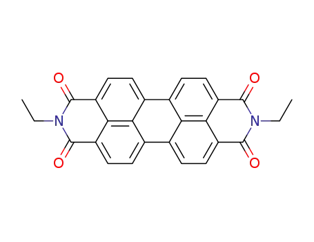 Molecular Structure of 59385-83-0 (N,N’-bis(ethyl)perylene-3,4,9,10-bis(dicarboximide))