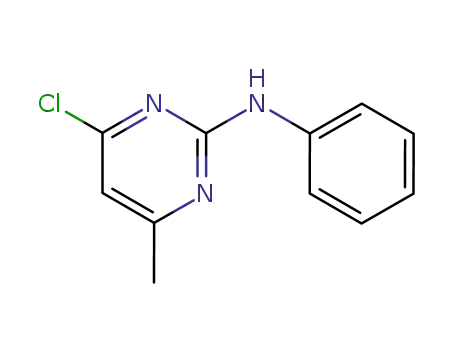 Molecular Structure of 6967-54-0 (2-Anilino-4-chloro-6-methylpyrimidine)