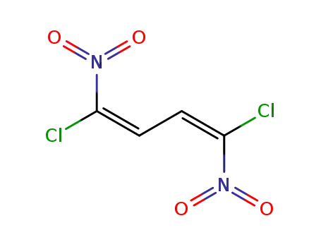 Molecular Structure of 13105-37-8 ((1<i>E</i>,3<i>E</i>)-1,4-dichloro-1,4-dinitro-buta-1,3-diene)