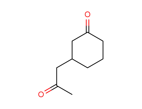 Molecular Structure of 937-45-1 (Cyclohexanone, 3-(2-oxopropyl)-)