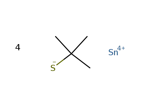 Molecular Structure of 16528-55-5 (2-Propanethiol,2-methyl-, tin(4+) salt (8CI,9CI))