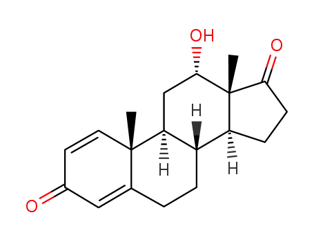 Molecular Structure of 59531-53-2 (12α-hydroxyandrosta-1,4-dien-3,17-dione)