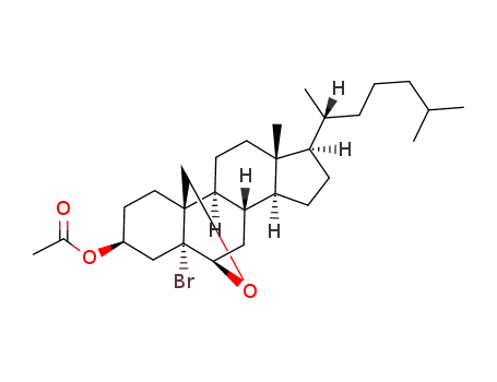 5alpha-Bromo-6,19-epoxycholestan-3beta-ol acetate