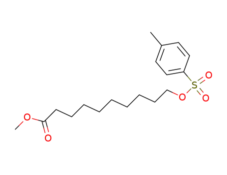 Molecular Structure of 74120-71-1 (Decanoic acid, 10-[[(4-methylphenyl)sulfonyl]oxy]-, methyl ester)