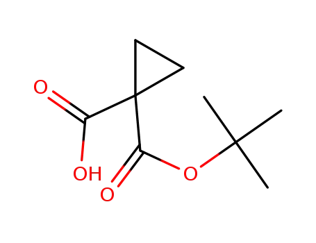 Molecular Structure of 1268842-79-0 (1-(tert-butoxycarbonyl)cyclopropanecarboxylic acid)