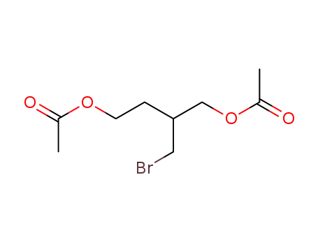 Molecular Structure of 126617-57-0 (1,4-Butanediol,2-(bromomethyl)-,diacetate(9CI))