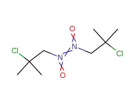 Molecular Structure of 3378-38-9 (Diazene, bis(2-chloro-2-methylpropyl)-, 1,2-dioxide)