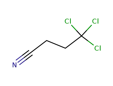 Molecular Structure of 19376-56-8 (4,4,4-trichlorobutanenitrile)