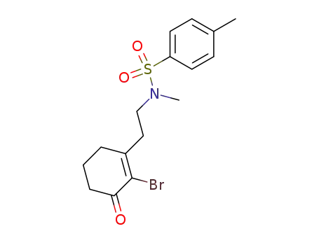 <i>N</i>-[2-(2-bromo-3-oxo-cyclohex-1-enyl)-ethyl]-4,<i>N</i>-dimethyl-benzenesulfonamide