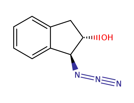 Molecular Structure of 180467-85-0 ((1S,2S)-1-azido-2,3-dihydro-1H-inden-2-ol)