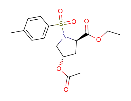 D-Proline, 4-(acetyloxy)-1-[(4-methylphenyl)sulfonyl]-, ethyl ester, trans-