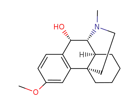Molecular Structure of 133443-97-7 (<i>ent</i>-3-methoxy-17-methyl-morphinan-10β-ol)