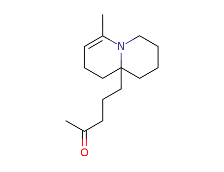 Molecular Structure of 108818-53-7 (5-(6-Methyl-1,2,3,4,8,9-hexahydro-quinolizin-9a-yl)-pentan-2-one)