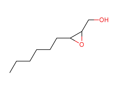 Molecular Structure of 90125-53-4 (Oxiranemethanol, 3-hexyl-, trans-)