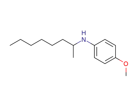 Molecular Structure of 726-23-8 (Benzenamine, 4-methoxy-N-(1-methylheptyl)-)