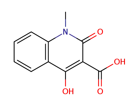 Molecular Structure of 57931-81-4 (3-Quinolinecarboxylic acid, 1,2-dihydro-4-hydroxy-1-methyl-2-oxo-)