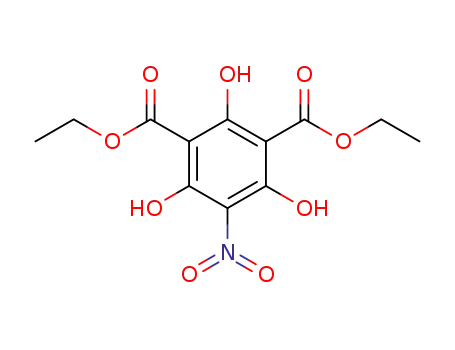 Molecular Structure of 63458-87-7 (1,3-Benzenedicarboxylic acid, 2,4,6-trihydroxy-5-nitro-, diethyl ester)