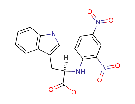 Molecular Structure of 63400-91-9 (2-[(2,4-dinitrophenyl)amino]-3-(1H-indol-3-yl)propanoic acid)