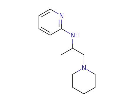 Molecular Structure of 16571-91-8 (N-[1-methyl-2-(1-piperidyl)ethyl]pyridin-2-amine)