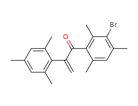 Molecular Structure of 857610-63-0 (1-(3-bromo-2,4,6-trimethyl-phenyl)-2-mesityl-propenone)