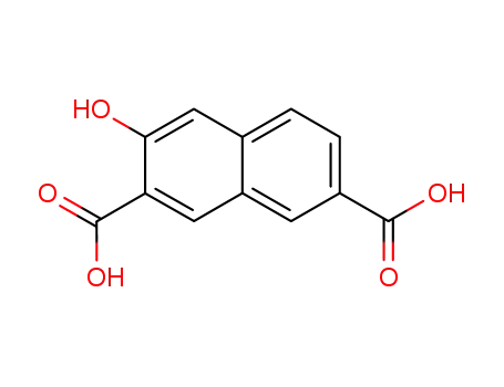 Molecular Structure of 160592-73-4 (3-HYDROXY-2,7-NAPHTHALENEDICARBOXYLIC ACID)