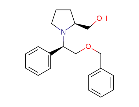 Molecular Structure of 1451214-36-0 ((1’R,2S)-[1-(2’-benzyloxy-1’-phenylethyl)pyrrolidin-2-yl]methanol)