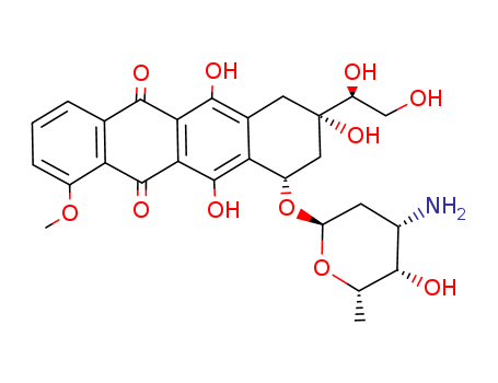 5,12-Naphthacenedione,10-[(3-amino-2,3,6-trideoxy-a-L-lyxo-hexopyranosyl)oxy]-8-[(1S)-1,2-dihydroxyethyl]-7,8,9,10-tetrahydro-6,8,11-trihydroxy-1-methoxy-,(8S,10S)-