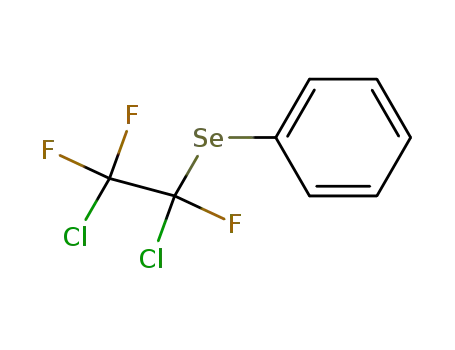 Molecular Structure of 114953-61-6 (1,2-dichloro-1,2,2-trifluoroethyl phenyl selenide)