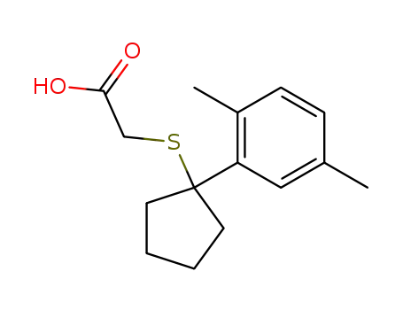 <<1-(2',5'-dimethylphenyl)cyclopentyl>thio>acetic acid
