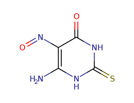 4(1H)-Pyrimidinone,6-amino-2,3-dihydro-5-nitroso-2-thioxo-