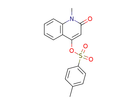 Molecular Structure of 110229-40-8 (1-methyl-2-oxo-1,2-dihydroquinolin-4-yl 4-methylbenzenesulfonate)