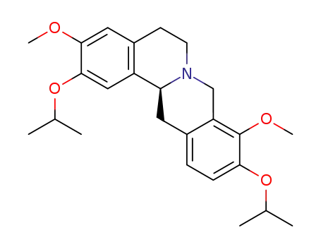 Molecular Structure of 1260522-95-9 (14-(S)-3,9-dimethoxyl-2,10-diisopropoxy-tetrahydroprotoberberine)