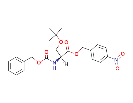 Molecular Structure of 6169-34-2 (L-Serine, O-(1,1-dimethylethyl)-N-[(phenylmethoxy)carbonyl]-,
(4-nitrophenyl)methyl ester)