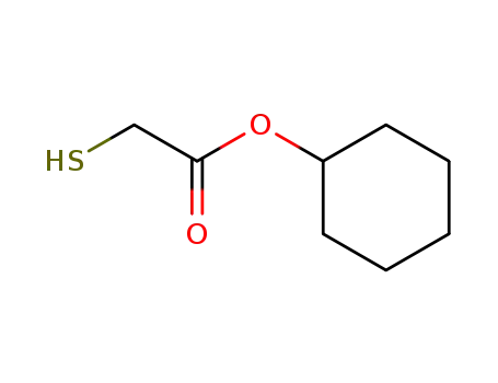 Molecular Structure of 16849-98-2 (cyclohexyl mercaptoacetate)