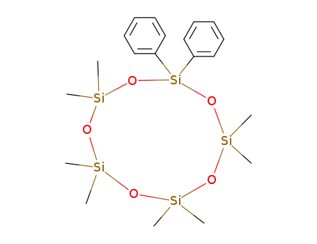 Molecular Structure of 13438-48-7 (2,2,4,4,6,6,8,8-octamethyl-10,10-diphenyl-1,3,5,7,9,2,4,6,8,10-pentoxapentasilecane)