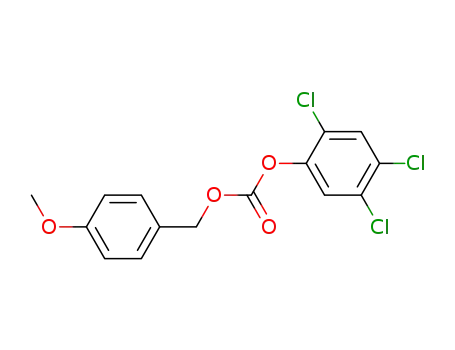 Molecular Structure of 23218-62-4 (2,4,5-trichlorophenyl p-methoxybenzyl carbonate)