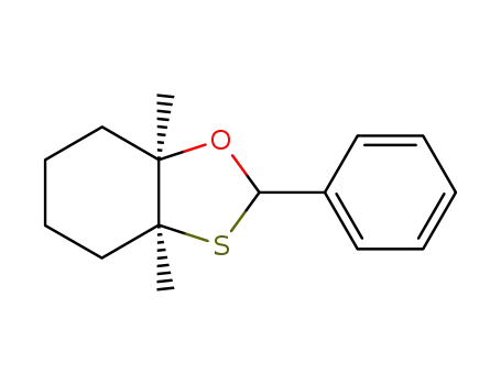 (3aS,7aR)-3a,7a-Dimethyl-2-phenyl-hexahydro-benzo[1,3]oxathiole