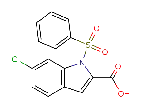 6-chloro-1-(phenylsulfonyl)-1H-indole-2-carboxylic acid