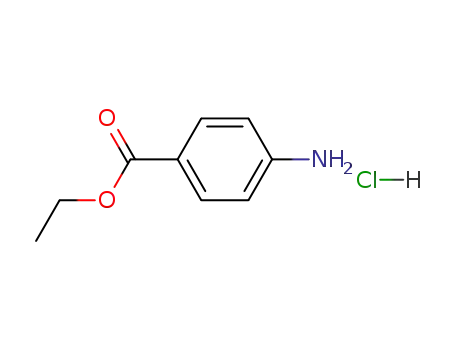 Molecular Structure of 23239-88-5 (Benzoic acid, 4-amino-,ethyl ester, hydrochloride (1:1))