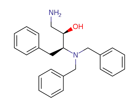 Molecular Structure of 170359-24-7 ((2R,3S)-1-amino-3-(dibenzylamino)-4-phenylbutan-2-ol)