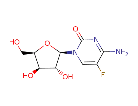 Molecular Structure of 669055-50-9 (1-(β-D-xylofuranosyl)-5-fluorocytosine)